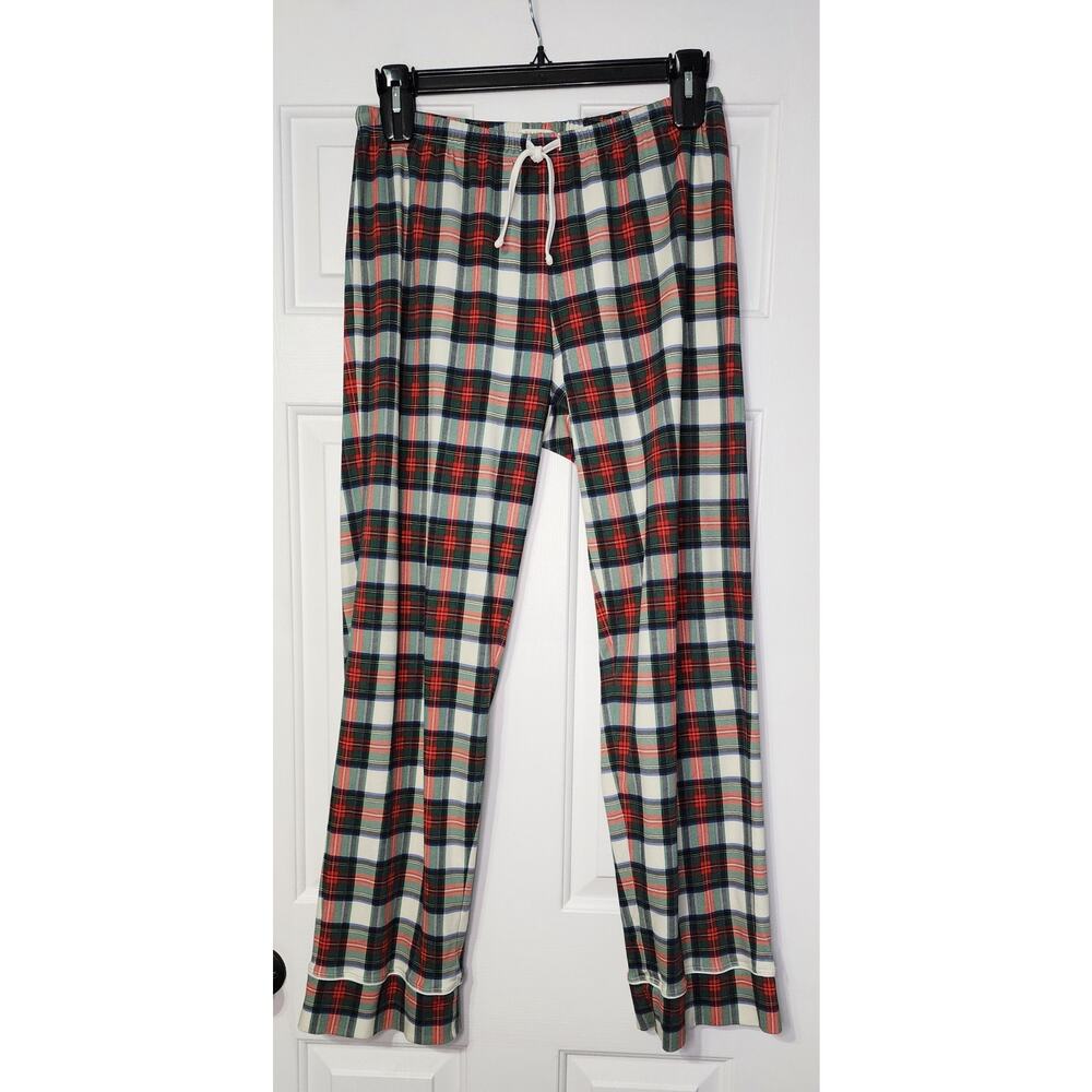 The Beaufort Bonnet Company Pajama Bottoms Plaid 100% Pima‎ Cotton Size L